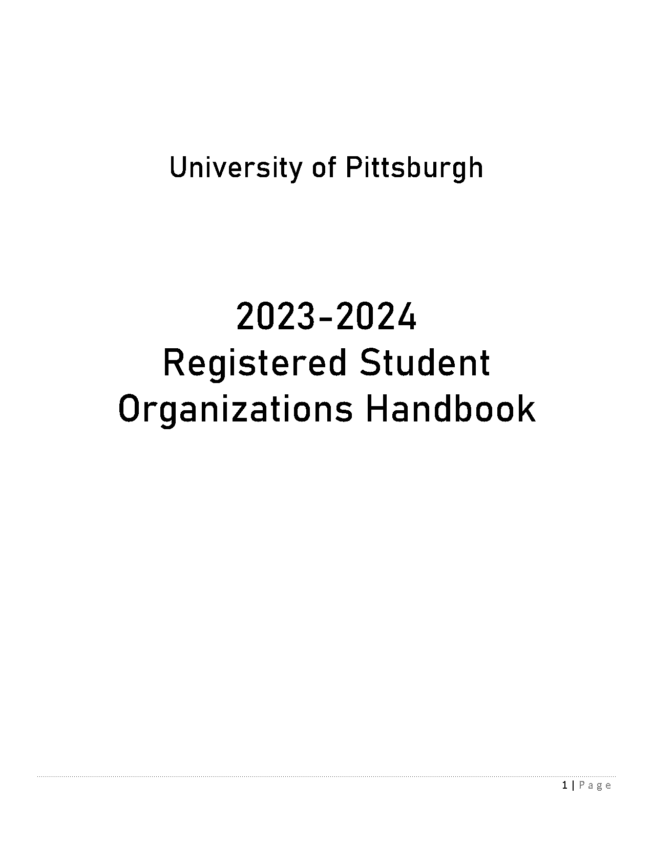 university of pittsburgh employee handbook